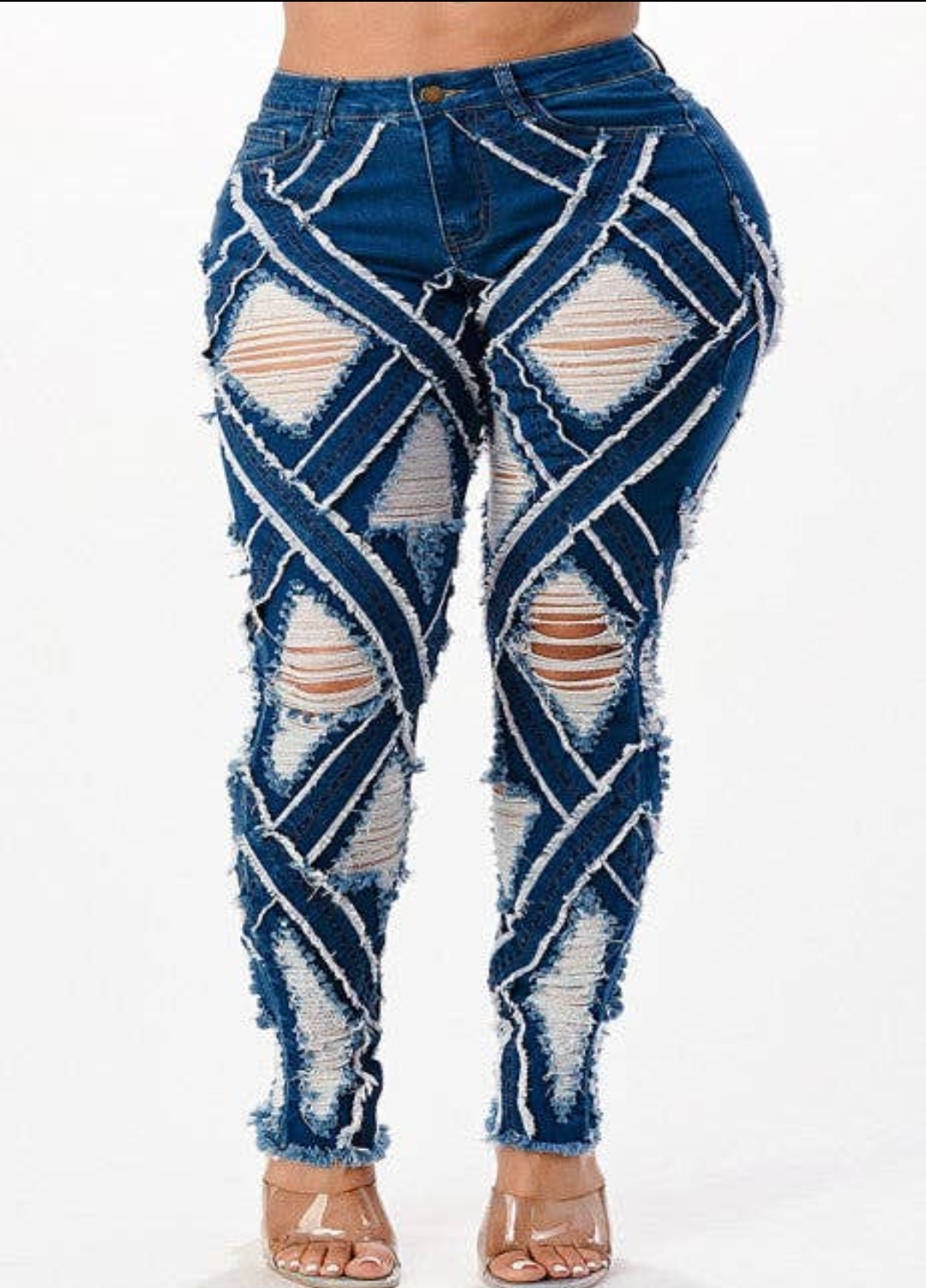 Diamond Skinny Jeans (Plus)